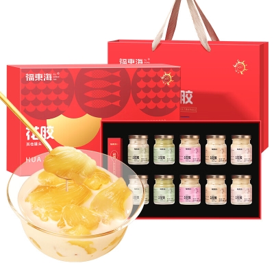 【福东海】花胶奶冻750克（75克x10瓶）/盒（配礼袋）FDH05020012 
