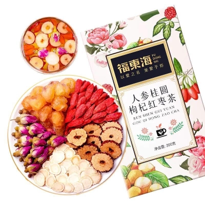 【福东海】人参桂圆枸杞红枣茶200g/盒 JIJDJD-558
