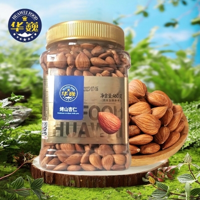 华巍烤山杏仁460g/罐