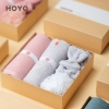 HOYO洗漱四件套7246（毛巾1条+束发带1个+干发帽1条+浴花1个）