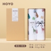 HOYO布艺印河马樱花礼盒毛巾两件套7357（毛巾2条）