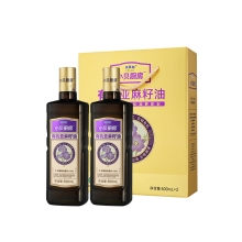 贝蒂斯小贝厨房有机亚麻籽油500ml*2礼盒装