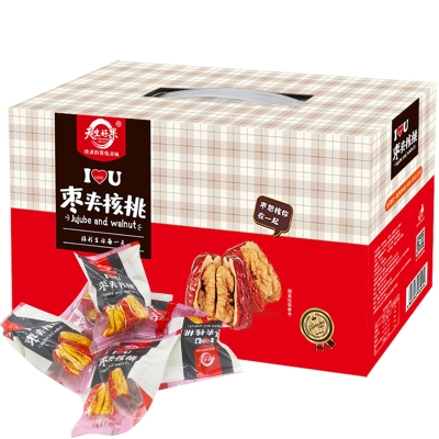  天生好果红枣夹核桃500克