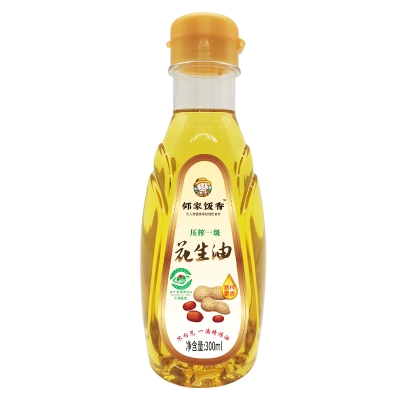 邻家饭香 物理压榨一级浓香花生油 地标兰考花生压榨 300ml/瓶 LJFX27