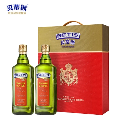 贝蒂斯特级初榨橄榄油750ML*2礼盒装