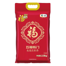 中粮福临门五福临门东北长粒香米2.5kg