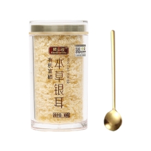 鲜山叔 有机富硒本草银耳80g/1罐 【送小金勺】