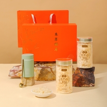 鲜山叔 双有机本草银耳礼盒装【80g*2罐+260ml焖烧杯+勺子+礼盒】