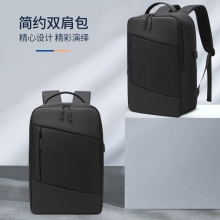 恒源祥（HYX)通勤双肩包黑色 HYX0598
