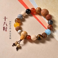 馬传玉灵隐十八籽手串 弹力绳常规圈口 MCY075
