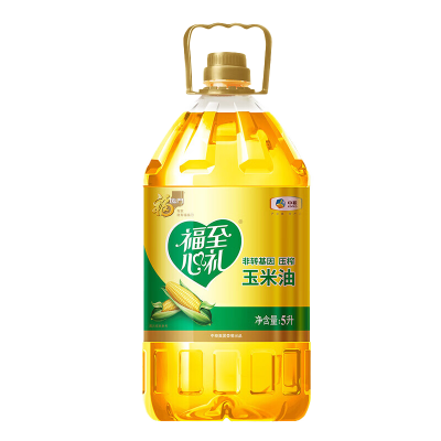 中粮福临门福至心礼黄金产地玉米油5L