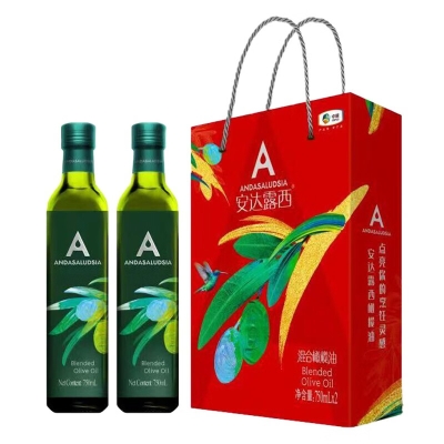 中粮安达露西纯正橄榄油礼盒750ml*2
