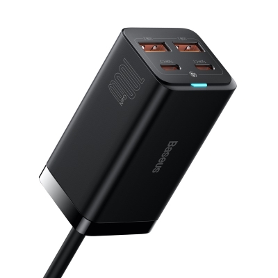 倍思GaN3Pro氮化镓桌面快充充电器2U+2C100W中规黑色 CCGP000001