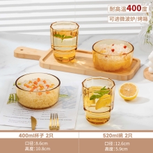 高太白映雪餐具4件套（杯*2+碗*2）GCJ104
