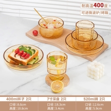 高太白映雪餐具6件套（杯子*2+碗*2+深盘*2）GCJ116