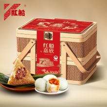 红船红船嘉欣粽子礼盒1640g 9只粽子+咸鸭蛋6枚+酱鸭1只
