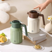 博堡暖煦温显焖泡壶保温壶 绿色 白色 BNXH-1500 1.5L