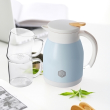 博堡 萨克森茶水套装 天蓝色660mL+200mL*2 BSKS-TZ005