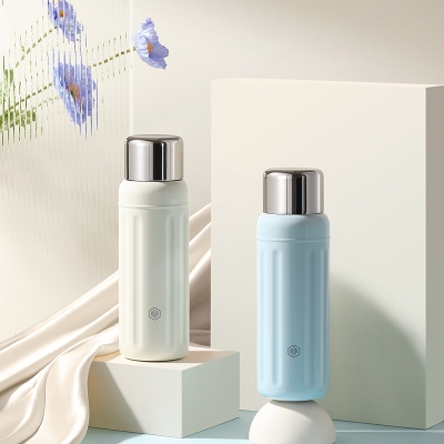 博堡心选焖泡杯 保温杯 蓝色/白色 BXXB-650CNW/BL 650mL