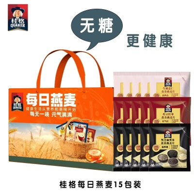 【桂格】每日燕麦15包/30包装B款（无糖）
