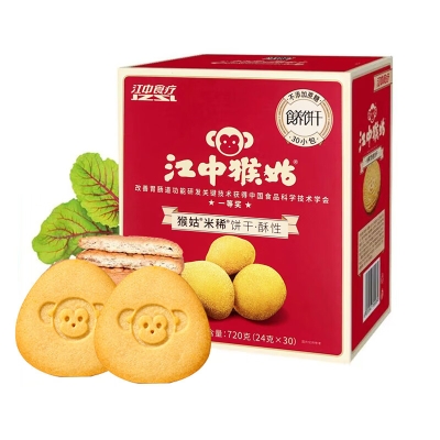 江中猴姑米稀酥性饼干（三角形）15天米稀酥性720g