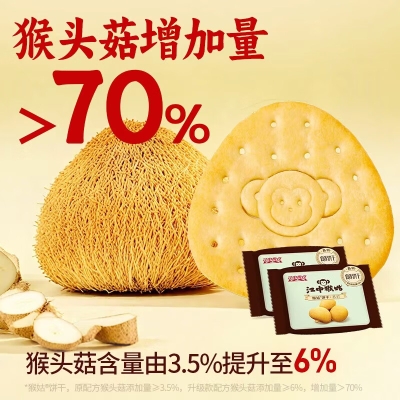 江中猴姑苏打饼干20天（礼盒款） -(三角形、猴头菇6%)原味苏打960g-礼盒款