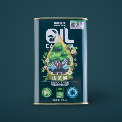魔法农场有机山茶油500ML马口铁