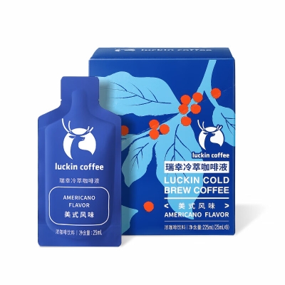 瑞幸咖啡冷萃咖啡液美式风味25ml*9 RX0031