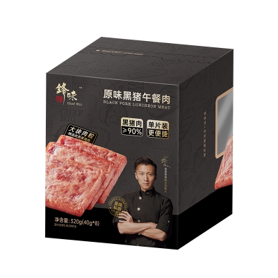 锋味派原味黑猪肉午餐肉320g
