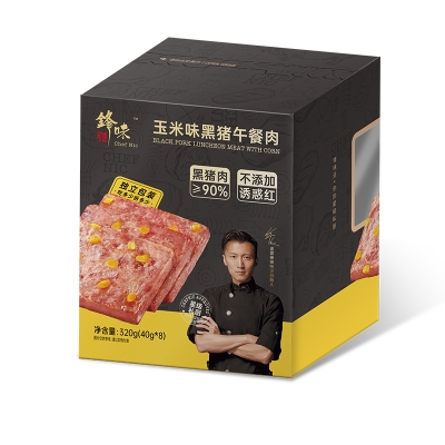 锋味派玉米味黑猪午餐肉320g