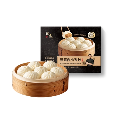 锋味派原味黑猪肉小笼包250g