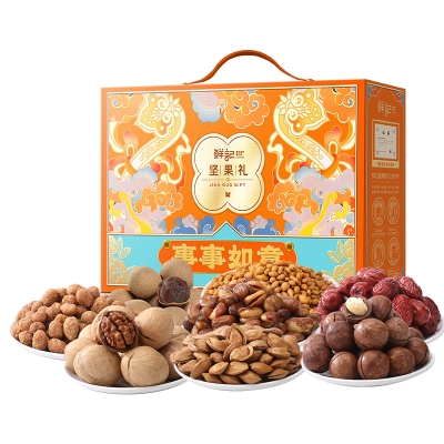 鲜记 事事如意坚果礼1240g