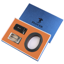 PLOVER香港啄木鸟真皮腰带套装双扣皮带礼盒GD28AK20K27