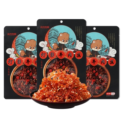 三只松鼠灯影牛肉丝100g