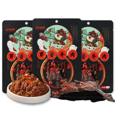 三只松鼠麻辣味蜀香牛肉100g