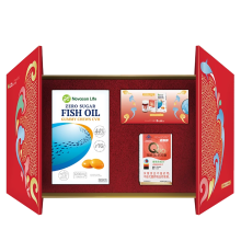 诺惠牌辅酶Q10 60粒*1瓶+诺康莱鱼油无糖凝胶糖果30粒（成人）*2盒