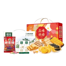 元朗/徐福记/蒙牛-糖果糕点牛奶心意畅品组合