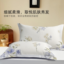 罗曼罗兰全棉枕套 对装 伊芙花语
