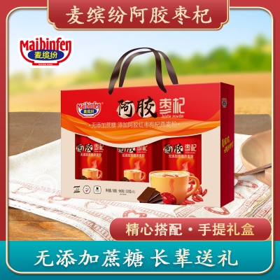 麦缤纷阿胶枣杞礼盒960g （未添加蔗糖）燕麦粉