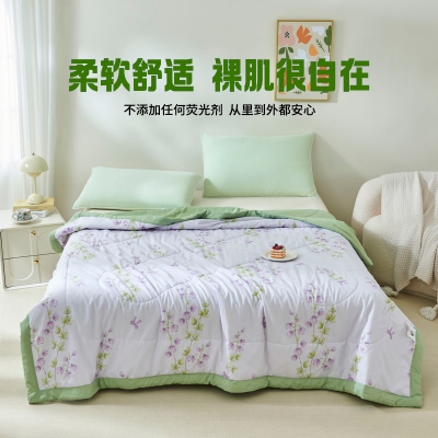 罗曼罗兰大豆水洗夏被 雅致花卉