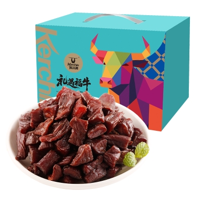 【科尔沁】 风干牛肉 礼遇福牛礼盒408g