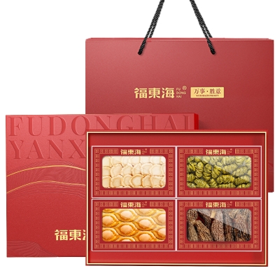 福东海【万事胜意】四宝（西洋参+铁皮石斛+鲍鱼+羊肚菌）-B