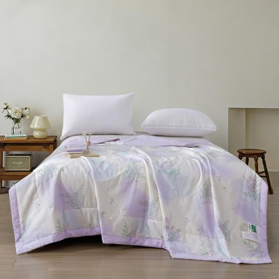 红豆家纺全棉蚕丝夏被2.0
(花色：七彩蝴蝶结) 200&times;230cm HDB26320